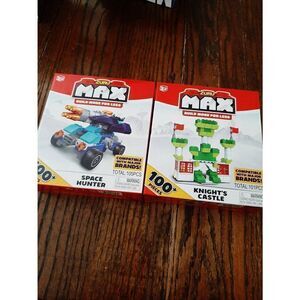 New 2 Zuru Max Building Block Sets Knight Castle Space Hunter Compatible w Lego